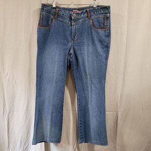 Kikit jeans Maurice sasson size 12 corduroy details blue denim jeans